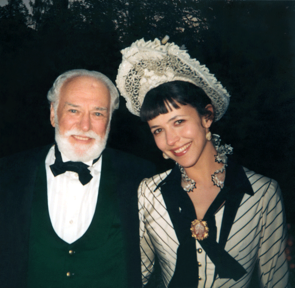 Петр Шелохонов и Софи Марсо на съемках фильма "Анна Каренина", 1996 г.